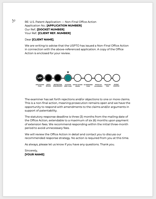 OA Issued Reporting Letter